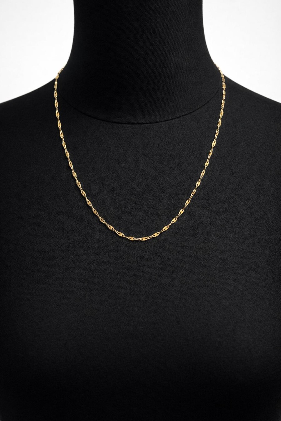 Gold Renk Çelik Zincir Kolye 102